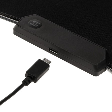 Mouse mat, 60x35x0.3 cm, with backlight RGB, USB, black-12
