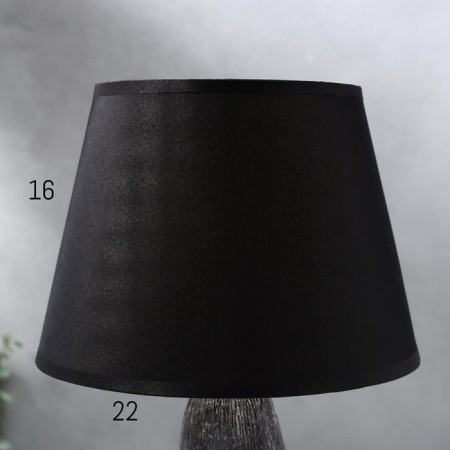 Table lamp 16446/1GR E14 40W gray-black 22x22x34 cm Risalux-8