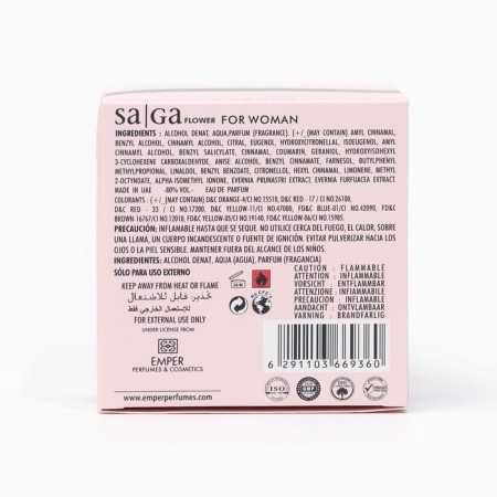 Perfumery water Saga Flower Women's, 100 ml-2