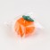 Decorative candle "Mandarin with a leaf", 6x6x5 cm