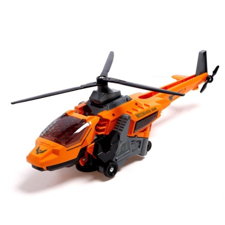 The Helicopter robot is transformed into a dinosaur, light and sound effects, mix color-5