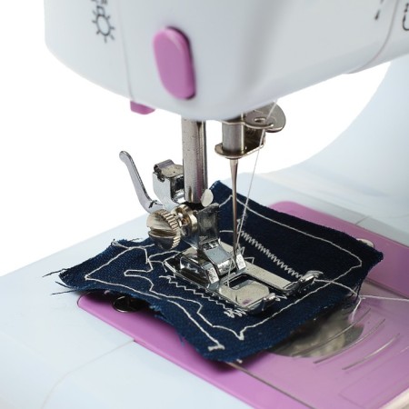 Sewing machine VLK Napoli 1400, 12 operations, 4haa/from the network, white-pink-3