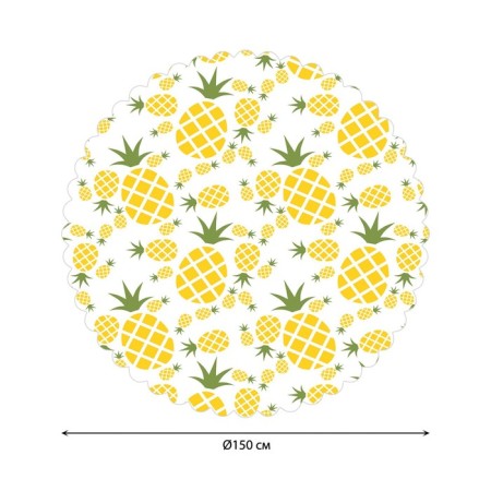Pineapple, round, Saten, d = 150 cm on the table-1