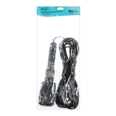 A portable LEAZon Lighting LED lamp with a circuit breaker, 12W, 25LED, 10 m, black-5