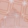Towel 35x60cm crosses, pink, waffle, 120 g/m2, cotton 100%