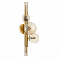 Wall lamp ST LUCE. SL1509.201.05. Cielo. 5x5 W, G9, 4000K, 17x50 cm, golden color