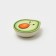 Avocado products container, 400 ml, 15.5 × 13.5 × 4.5 cm, light-beige color, MIX drawing