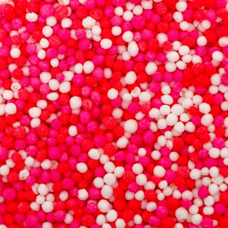 Confectionery Sprinking "Blinking Balls", red, white, pink, 20 g