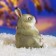 Garden figure "Bunny-Laudon Small" gray, 9x11x16cm