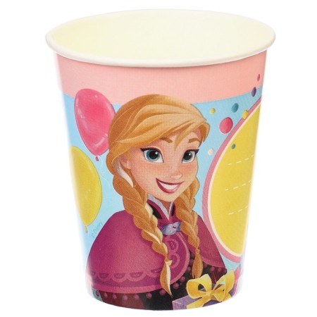 A glass of paper "Happy Birthday!", 250 ml, cold heart-3