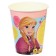A glass of paper "Happy Birthday!", 250 ml, cold heart