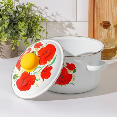 Poster "Macks", 3 l, enameled cover, induction, white color-1
