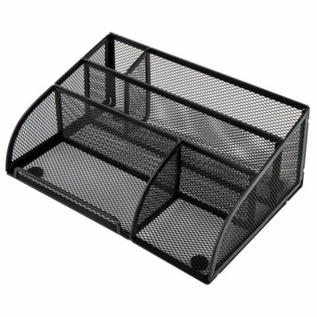 Brauberg-organizer stand Germanium, 5 sections, 255x180x105 mm, metal, black 237973-1