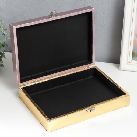Casket tree "Happiness inside. Pink marble" to leatherette gloss 5.5x24x17 cm-2