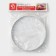 The form perforated for baking is the “Circle”, d = 15 cm, the color is silver