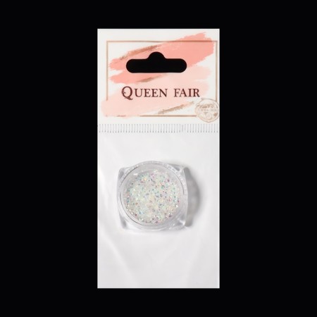 Rhinestones for decor, round, multi -size, transparent/holographic color-4