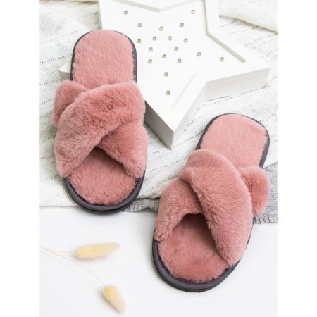 Slippers Women's cross open nose, size 36-38, color dusty rose