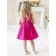 Bella dress, height 98 cm, bright pink color