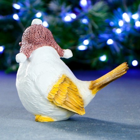 Figure "Sparrow in a hat" 14x9x14cm-2