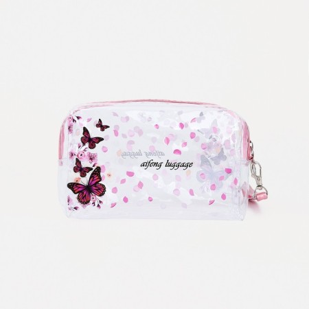 Lightning cosmetic bag, pink color-1