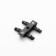 Direct SLIM "I-shaped" 4-filled black 0.7x4x2cm