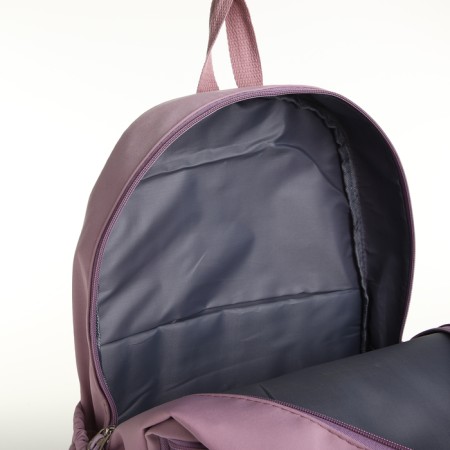 School backpack from textiles, 3 pockets, pink-lilac color-5