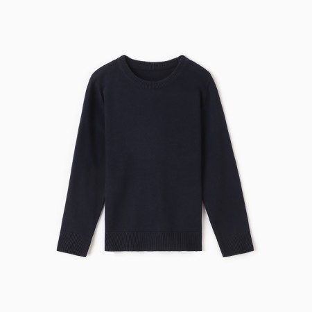 Jumper for a boy school, dark blue color, height 152 cm-4