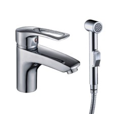One-handed mixer for the washbasin and bidet Rossinka T40-15, monolithic, chromium