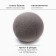 Pillow Decorative Ethel "Shar" d = 30. TsV. Svetlo-gray