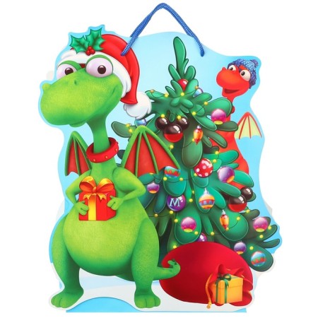 Gift Package "New Year" 23x27x11.5 cm, Mickey Mouse and Dragon-3