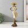 Polystone souvenir "Girl in a wide -brimmed hat" Sand with bronze 11x8.5x30 cm