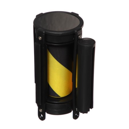 Cassette with exhaust ribbon-180cm yellow-black, height-13cm, width 6.6 cm, tape width-80mm