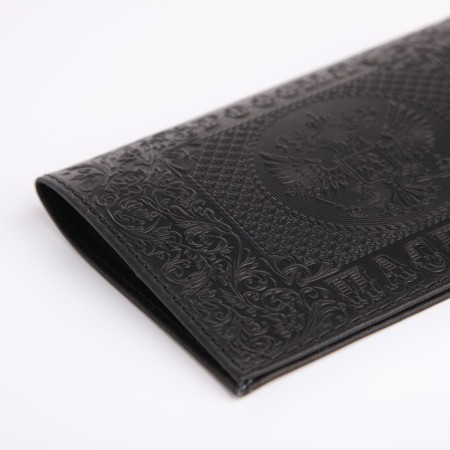 Cover for passport, black color-3