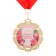 Jubilee medal with the ribbon "70 years. Flowers", D = 70 mm