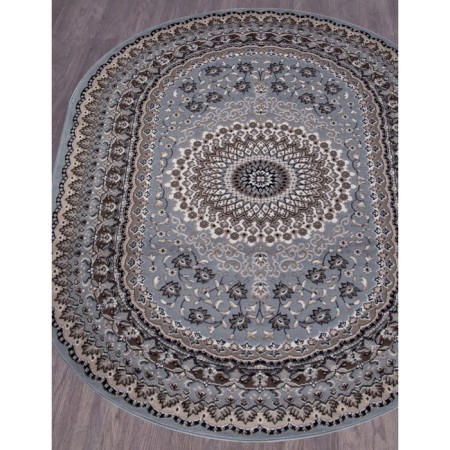 Oval Merinos Sierra carpet, size 200x300 cm, color Blue-Brown 2-1