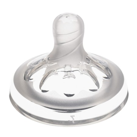 Nipple for a bottle, +3 months, Natural, wide throat 50mm., Physiological No. 2-4