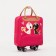 Road bag 18 "On the wheels, a lightning department, external pocket, pink color