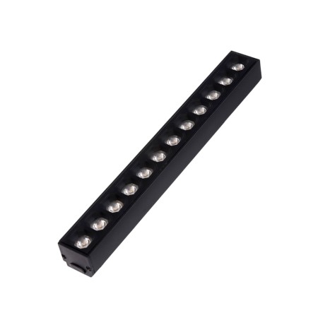 Trick lamp, series "Flat" FTL-003, 12W, 48V, 3000K, IP20, 260mm, black