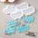 Silicone form "beloved men", 20 × 10 cm, cell 7.5 × 4.5 cm, color transparent color