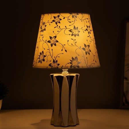 Sabina desktop lamp E14 40W white-silver 20x20x34cm-1