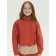 Sweatplane shortened for Pelican girl, height 128 cm, terracotta color