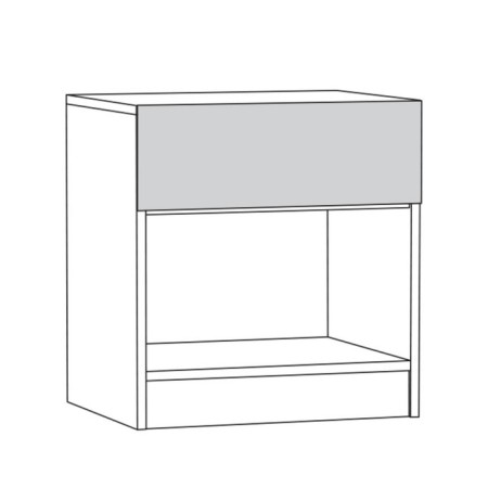 Tumbling bedside Liverpool 08.146, 500x413x533, White/Vanilla-3