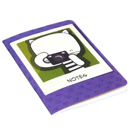 Notebook 32 sheets in the designer cage, Funny Stories, Cover Cover Cardboard, Soft Touch lamination, Offset Block 70 g/m2-1