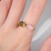 The ring "brightness" of crystals, the color is pink-green in gold, dimensionless