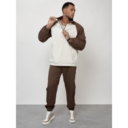 Male tracksuit, size 54, brown color-10