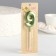 Candle in the cake on the skewer "Fine", the number "9", the emerald, 5 cm