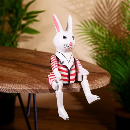 Souvenir "Bunny" hanging paws, wood 25 cm