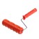 Decorative tundra roller, rubber, "flat brick", handle d = 6 mm, 180 mm
