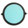 Half -sphere bosu gymnastic, 60x10 cm, with a pump, blue color