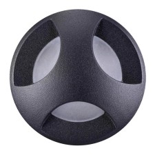 Step lights LED SCALA, 3 W, 4000K, LED, Black color, D = 56mm